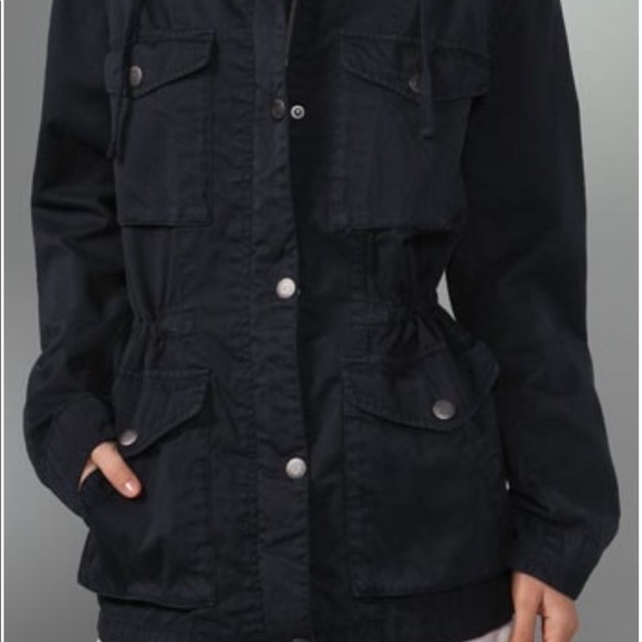 Vince Navy Coastal Zip Up Utility Jacket Size M - Picture 6 of 16